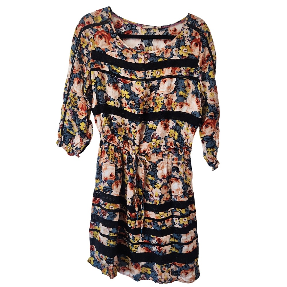 Anthropologie‎ x Holding Horses floral dress wool blend size small